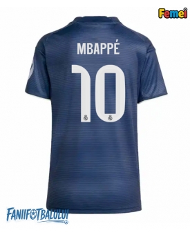 Real Madrid Kylian Mbappe #10 Tricou Fotbal Replică 2025-26 Femei Deplasare